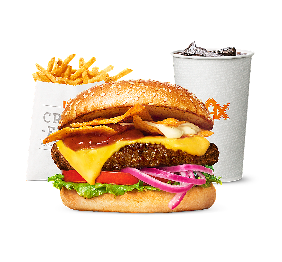 Crunchy Nacho Burger menu