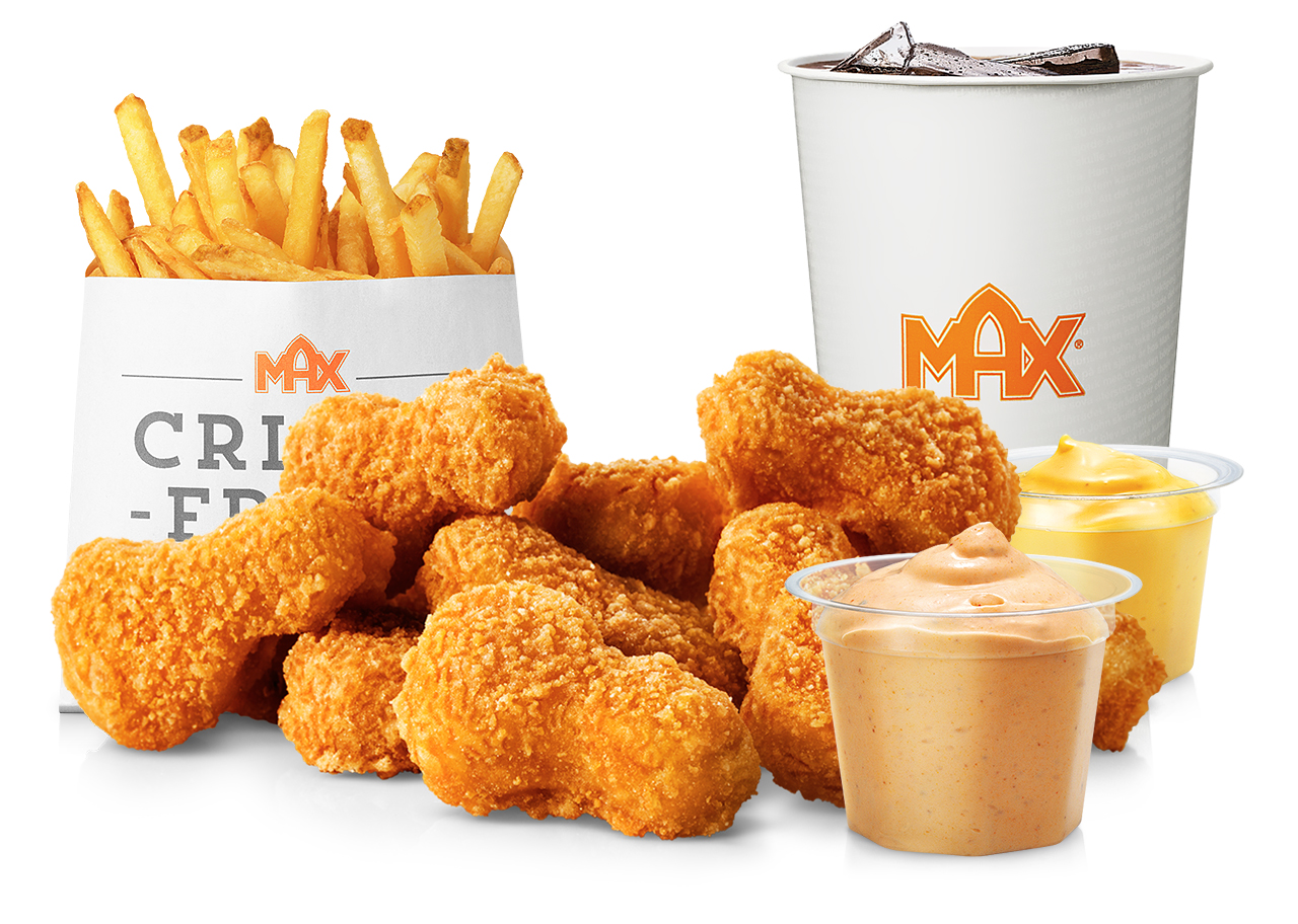 9 stk inkl. 2 valgfri dips