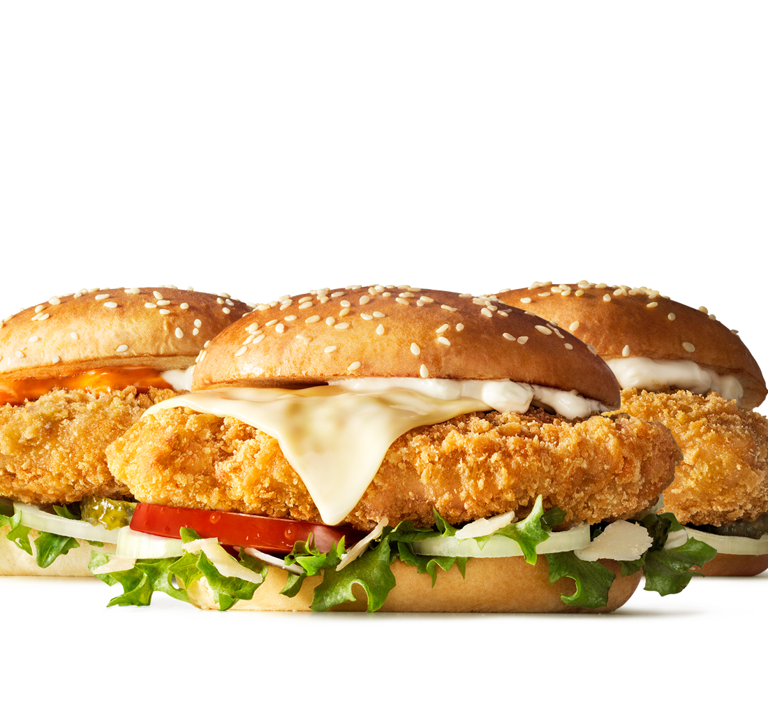 Chicken, Fish & Salat