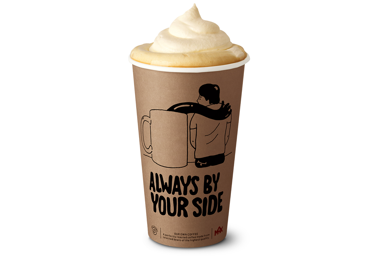 Iced vanilla latte
