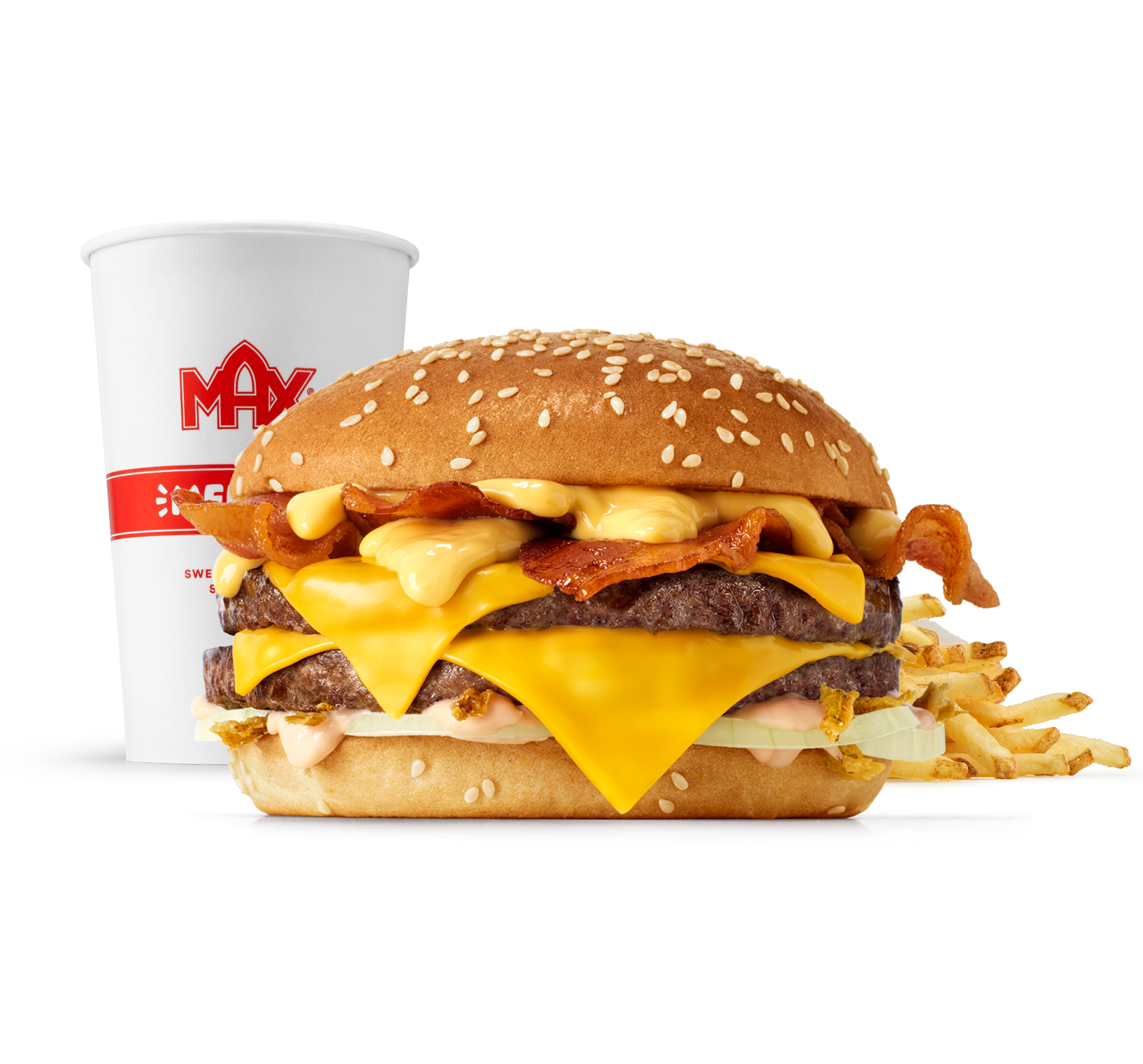Cheddar Melt Beef 'n' Bacon menu