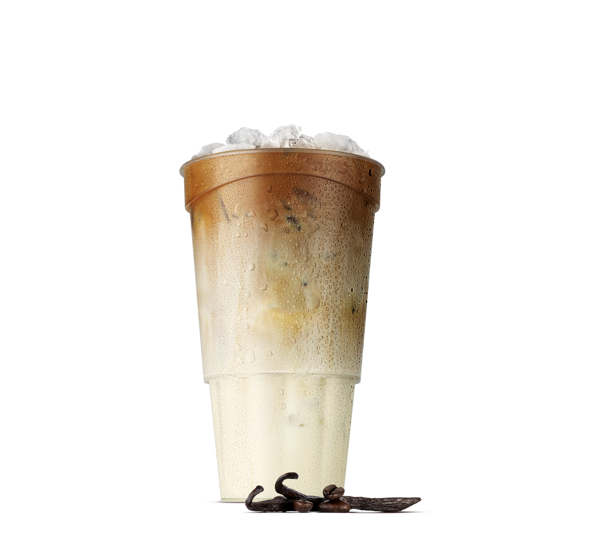 Iced vanilla latte