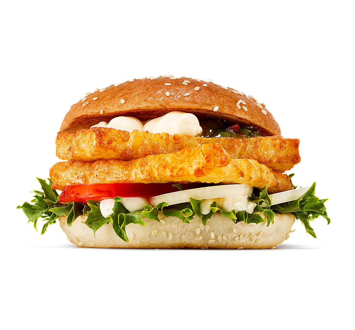 Double Maxoumi burger