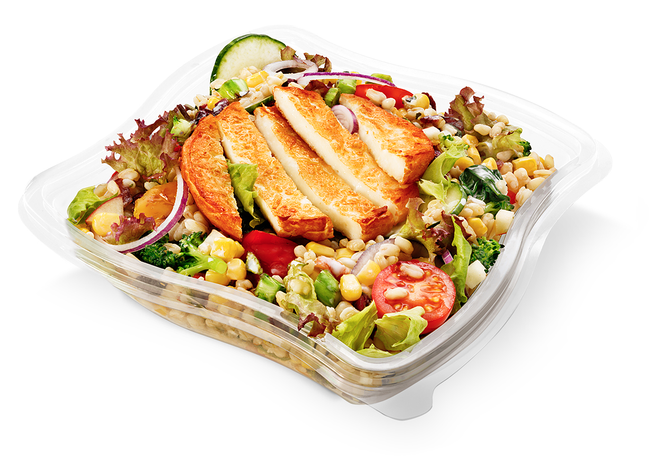 Sweet Mustard Halloumi salat (Lakto-ovo)