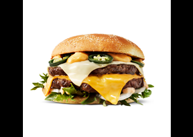 GDL Frisco Cheese ‘n’ Jalapeño burger