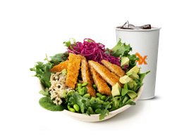 Crispy No Chicken Salat Bowl