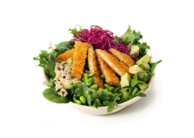 Crispy No Chicken Salat Bowl