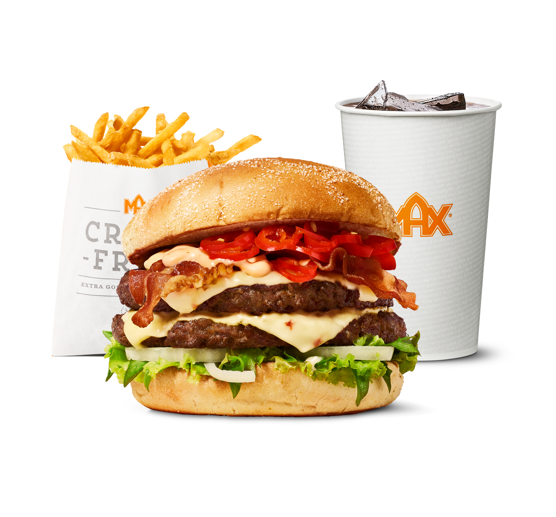 Pepper Jack 'n' Chili Bacon Burger-menu