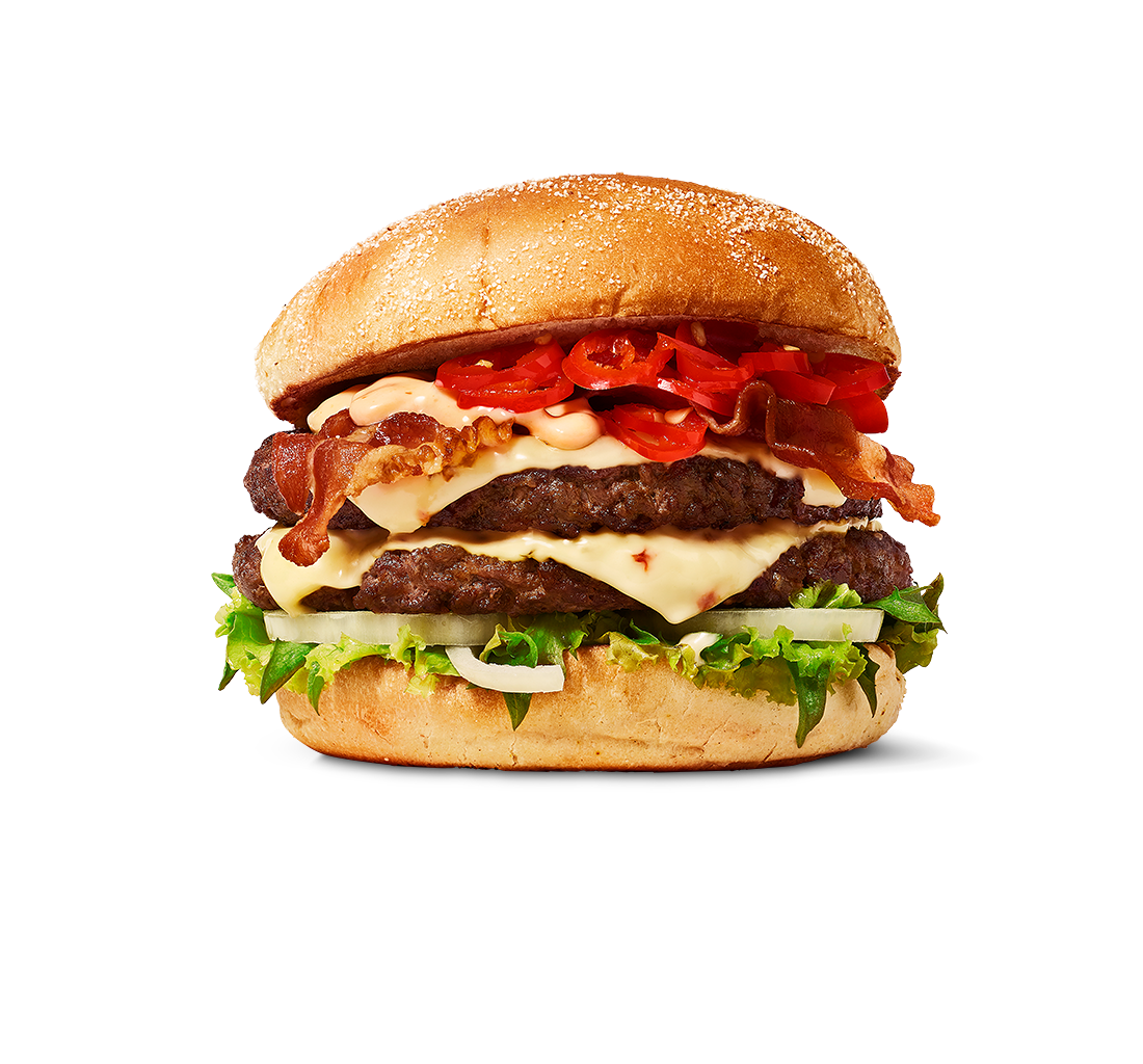 Pepper Jack ‘n’ Chili Bacon Burger