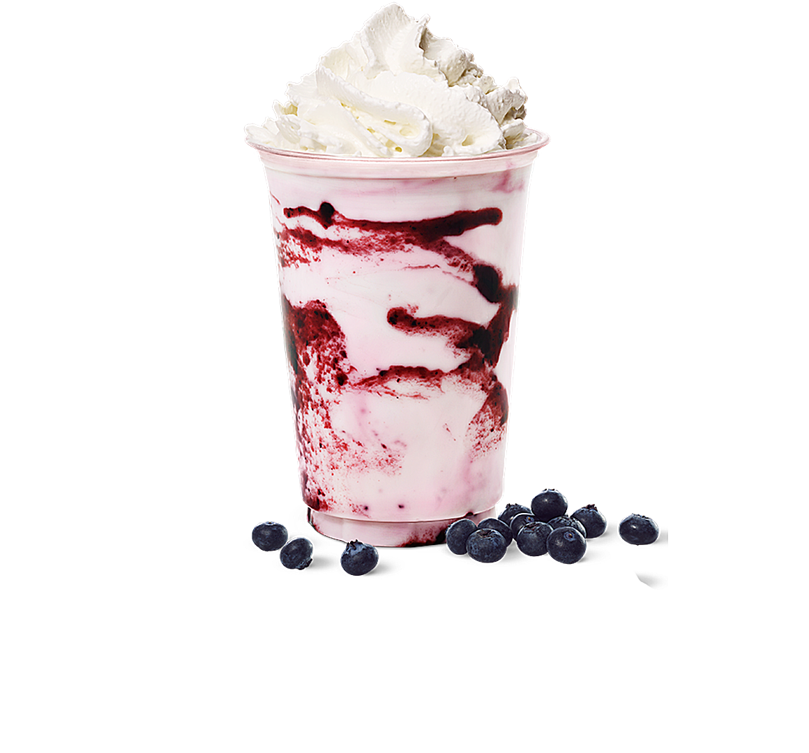 Luksusshake Blåbær